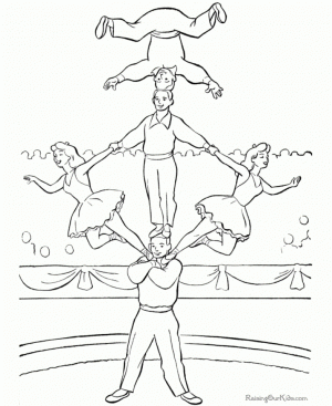 Free Circus Coloring Pages to Print   16629