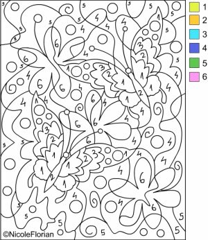 Free Color By Number Pages   92377