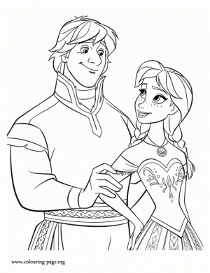 Free Coloring Pages of Princess Anna from Disney Frozen   55731