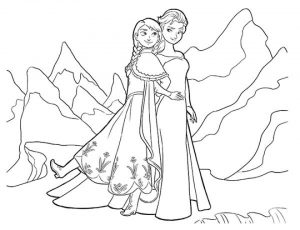 Free Coloring Pages of Princess Anna from Disney Frozen   61546