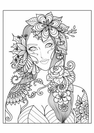 Free Complex Coloring Pages to Print for Adults   SZ64B