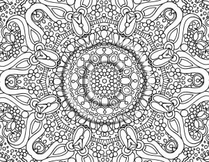 Free Complex Coloring Pages to Print for Adults   XY4B6