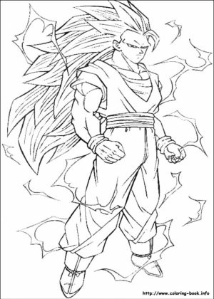Free DBZ Coloring Pages   4488