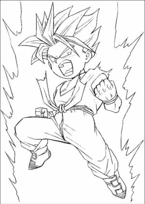 Free DBZ Coloring Pages   75908