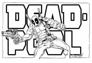 Free Deadpool Coloring Pages   467389