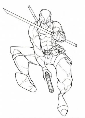 Free Deadpool Coloring Pages   5709