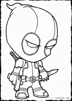 Free Deadpool Coloring Pages   706100