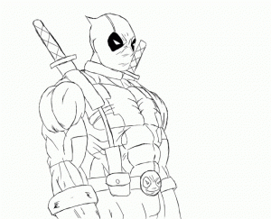 Free Deadpool Coloring Pages   787911