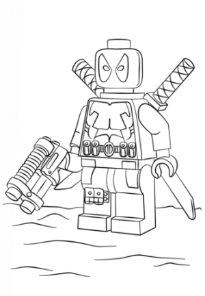 Free Deadpool Coloring Pages   834913