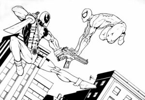 Free Deadpool Coloring Pages to Print   105375