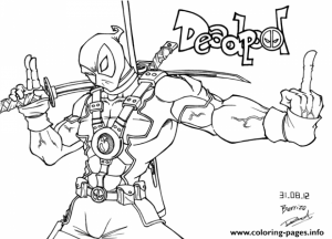 Free Deadpool Coloring Pages to Print   194512