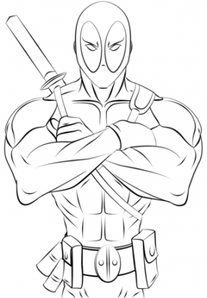 Free Deadpool Coloring Pages to Print   920512
