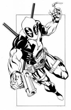 Free Deadpool Coloring Pages to Print   993962