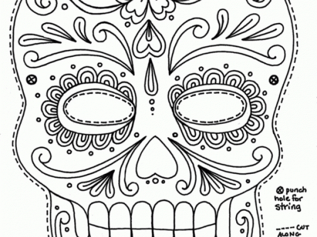 Get This Free Dia De Los Muertos Coloring Pages 18fg12