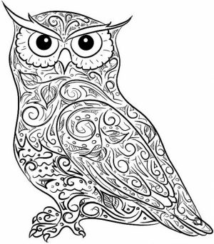 Free Difficult Animals Coloring Pages for Grown Ups   fdf3