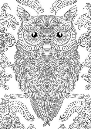 Free Difficult Animals Coloring Pages for Grown Ups   gh763