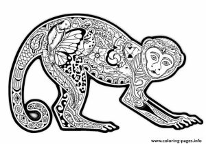 Free Difficult Animals Coloring Pages for Grown Ups   KJWP87