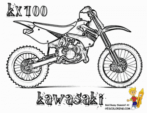 Free Dirt Bike Coloring Pages for Kids   yy6l0