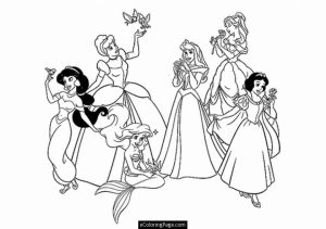 Free Disney Princess Coloring Pages   492364