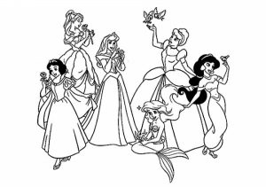 Free Disney Princess Coloring Pages   623679