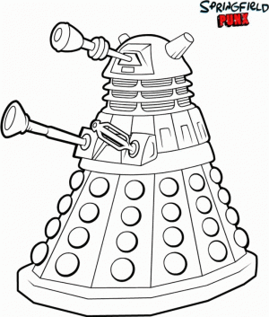 Free Doctor Who Coloring Pages for Kids   AD58L