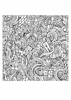 Free Doodle Art Coloring Pages for Adults   uhb61