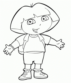 Free Dora The Explorer Coloring Pages   9tf1q