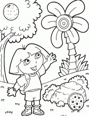 Free Dora The Explorer Coloring Pages to Print   590f30
