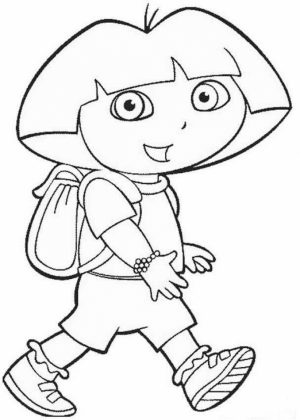 Free Dora The Explorer Coloring Pages to Print   rk86j