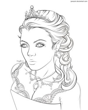 Free Elf Coloring Pages for Adults  14459