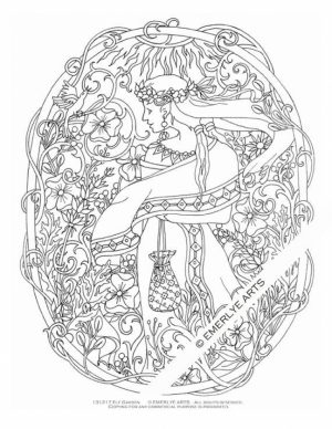 Free Elf Coloring Pages for Adults   97421