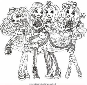 Free Ever After High Coloring Pages   07599