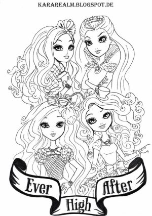 Free Ever After High Coloring Pages   20627