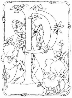 Free Fairy Coloring Pages   1865