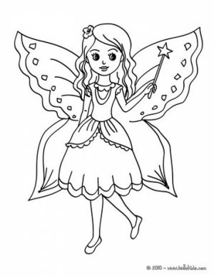 Free Fairy Coloring Pages   46290