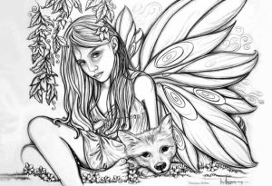 Free Fairy Coloring Pages   56952