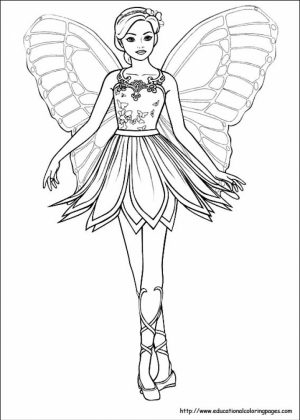 Free Fairy Coloring Pages   64670