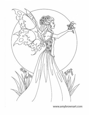 Free Fairy Coloring Pages   68110