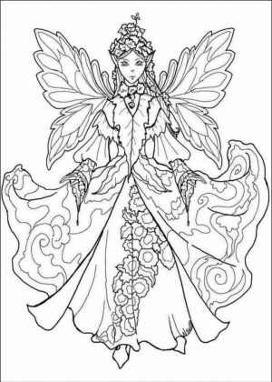 Free Fairy Coloring Pages   90196
