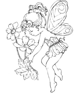 Free Fairy Coloring Pages to Print   24866