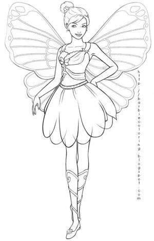 Free Fairy Coloring Pages to Print   36091