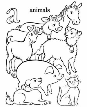 Free Farm Animal Coloring Pages for Kids   yy6l0