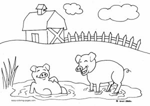 Free Farm Coloring Pages   N1TDN