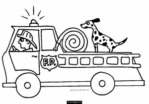 Free Fire Truck Coloring Page for Toddlers   54503