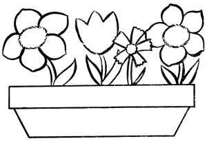 Free Flowers Coloring Pages to Print   2163
