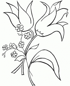 Free Flowers Coloring Pages to Print   3185