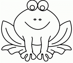 Free Frog Coloring Pages for Toddlers   4JGO1