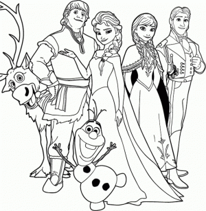 Free Frozen Coloring Pages   834925