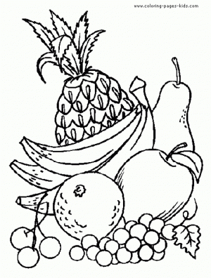 Free Fruit Coloring Pages   16620