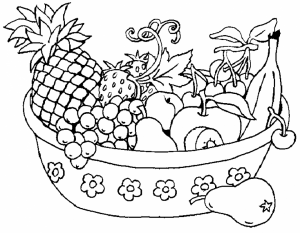 Free Fruit Coloring Pages   16703